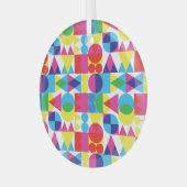 Abstraktes geometrisches Muster. Ornament Aus Glas (Vorderseite links)