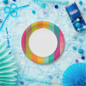 Abstraktes geometrisches Muster Pappteller (Party)