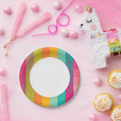 Abstraktes geometrisches Muster Pappteller (Party)