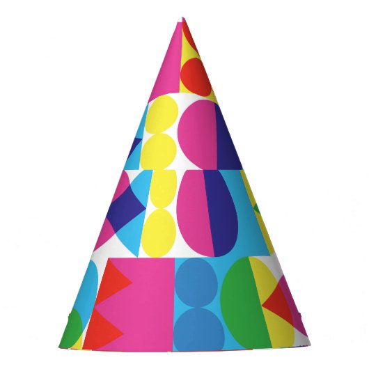 Abstraktes geometrisches Muster. Partyhütchen (Vorderseite)
