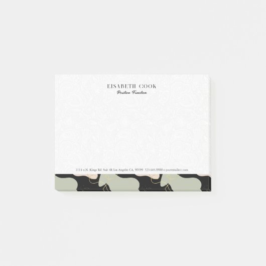 Abstraktes geometrisches Muster Post-it Klebezettel (Vorderseite)