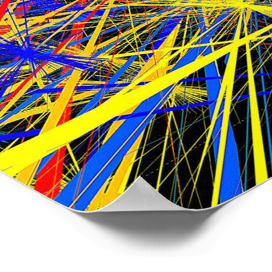 Abstraktes geometrisches Muster Poster (Ecke)
