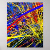 Abstraktes geometrisches Muster Poster (Vorne)