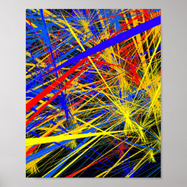 Abstraktes geometrisches Muster Poster