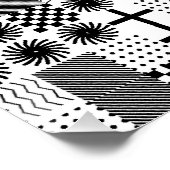 Abstraktes geometrisches Muster  Poster (Ecke)