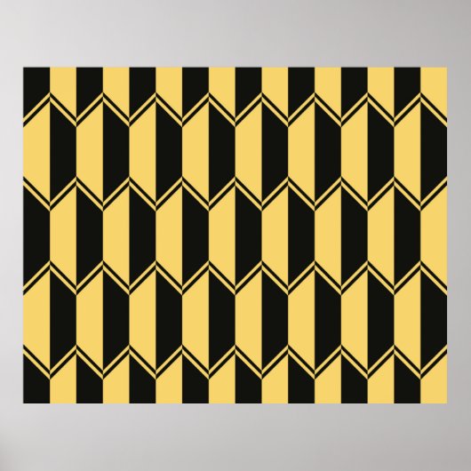 Abstraktes geometrisches Muster Poster (Vorne)
