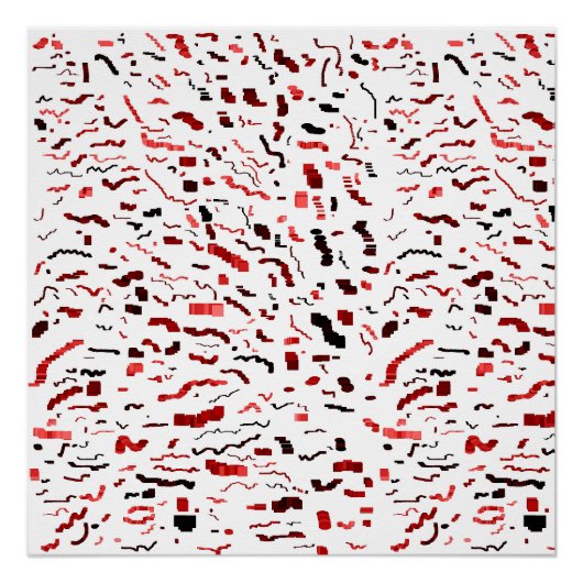 Abstraktes geometrisches Muster Poster (Vorderseite)