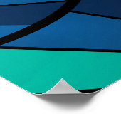 Abstraktes geometrisches Muster Poster (Ecke)