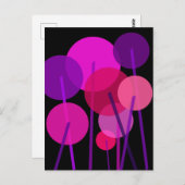 Abstraktes geometrisches Muster Postkarte (Vorne/Hinten)