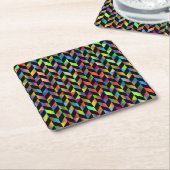 Abstraktes geometrisches Muster Rechteckiger Pappuntersetzer (angewinkelt)