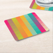 Abstraktes geometrisches Muster Rechteckiger Pappuntersetzer (angewinkelt)