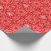 Abstraktes geometrisches Muster, rotes Geschenkpap Geschenkpapier (Ecke)