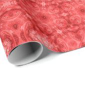 Abstraktes geometrisches Muster, rotes Geschenkpap Geschenkpapier (Rolleneckpunkt)