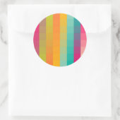 Abstraktes geometrisches Muster Runder Aufkleber (Tasche)