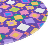 Abstraktes geometrisches Muster Schneidebrett (Ecke)