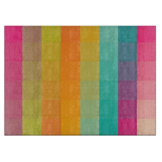 Abstraktes geometrisches Muster Schneidebrett (Vorderseite)