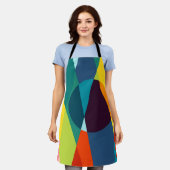 Abstraktes geometrisches Muster Schürze (Getragen)