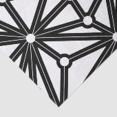 Abstraktes geometrisches Muster - Schwarz/Weiß. Seidenpapier (Ausschnitt)