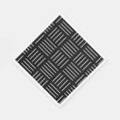 Abstraktes geometrisches Muster - Schwarz/Weiß. Serviette (Ecke)