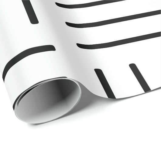 Abstraktes geometrisches Muster - Schwarzweiss. Geschenkpapier (Rolleneckpunkt)