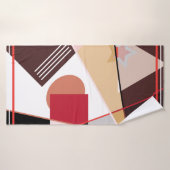 Abstraktes geometrisches Muster, Seidenschal desi Badehandtuch (Badehandtuch)