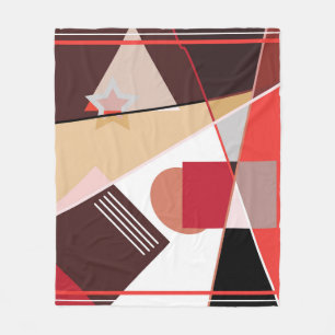 Abstraktes geometrisches Muster, Seidenschal desi Fleecedecke