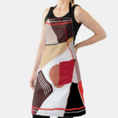 Abstraktes geometrisches Muster, Seidenschal desi Schürze (InSitu)