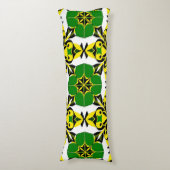 Abstraktes geometrisches Muster Seitenschläferkissen (Vorderseite Vertikal)