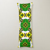 Abstraktes geometrisches Muster Seitenschläferkissen (Rückseite (Vertikal))