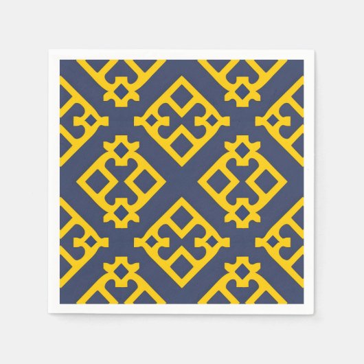 Abstraktes geometrisches Muster Serviette (Vorderseite)