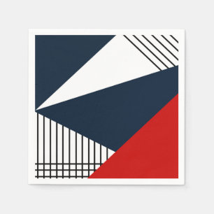 Abstraktes geometrisches Muster Serviette