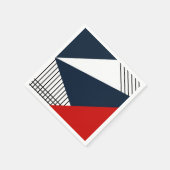 Abstraktes geometrisches Muster Serviette (Ecke)