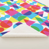 Abstraktes geometrisches Muster. Sherpadecke (3/4)