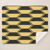Abstraktes geometrisches Muster  Sherpadecke (Vorderseite (Horizontal))