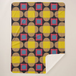 Abstraktes geometrisches Muster Sherpadecke