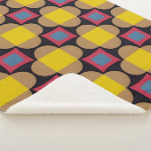 Abstraktes geometrisches Muster Sherpadecke (3/4)