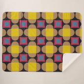 Abstraktes geometrisches Muster Sherpadecke (Vorderseite (Horizontal))