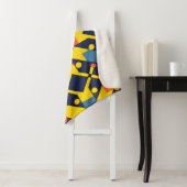 Abstraktes geometrisches Muster Sherpadecke (Beispiel)