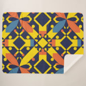 Abstraktes geometrisches Muster Sherpadecke (Vorderseite (Horizontal))