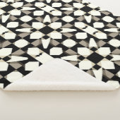 Abstraktes geometrisches Muster Sherpadecke (3/4)