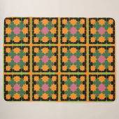 Abstraktes geometrisches Muster Sherpadecke (Vorderseite (Horizontal))