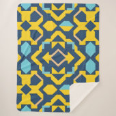 Abstraktes geometrisches Muster Sherpadecke (Vorderseite)