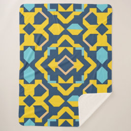 Abstraktes geometrisches Muster Sherpadecke