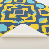 Abstraktes geometrisches Muster Sherpadecke (3/4)