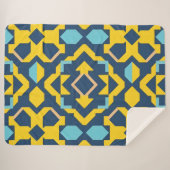 Abstraktes geometrisches Muster Sherpadecke (Vorderseite (Horizontal))