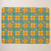 Abstraktes geometrisches Muster Sherpadecke (Vorderseite (Horizontal))