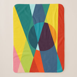Abstraktes geometrisches Muster Sherpadecke