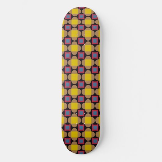 Abstraktes geometrisches Muster Skateboard (Vorderseite)