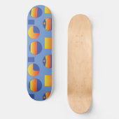 Abstraktes geometrisches Muster Skateboard (Vorderseite)