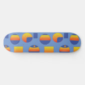 Abstraktes geometrisches Muster Skateboard (Horizontal)